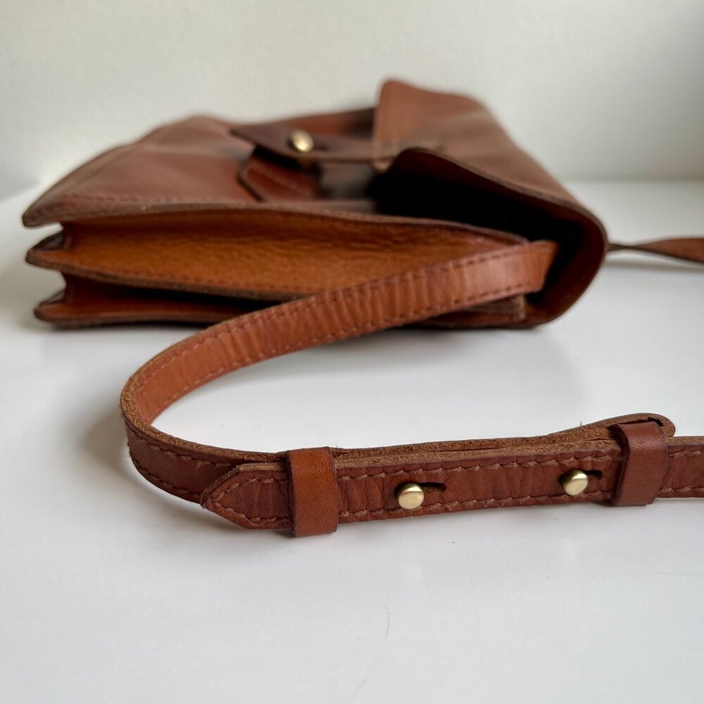 Vintage Madewell "The Sketchbook" Rich Brown Leather Bag - Picture 5 of 13